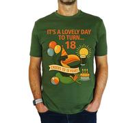 It's A Lovely Day to Turn 18 Toucan - 18th Birthday Gift | Present Mens T-Shirt Earthy Green L