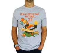 It's A Lovely Day to Turn 21 Toucan - 21st Birthday Gift | Present Mens T-Shirt Heather L