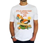 It's A Lovely Day to Turn 21 Toucan - 21st Birthday Gift | Present Mens T-Shirt White M