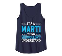 It's A Marti Thing Wouldn't Understand Girl Name Marti Tank Top, Women, Navy Blue, Large