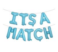 It's a Match Balloon Banner, Residency Match Day Decorations, Happy Match Day Party Decor, Medical School Graduation Party Decorations (ITS A MATCH Light Blue)