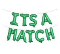 It's a Match Balloon Banner, Residency Match Day Decorations, Happy Match Day Party Decor, Medical School Graduation Party Decorations (ITS A MATCH Green)