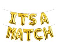 It's a Match Balloon Banner, Residency Match Day Decorations, Happy Match Day Party Decor, Medical School Graduation Party Decorations (ITS A MATCH Gold)