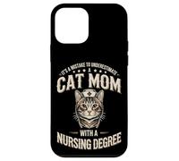 It's A Mistake To Underestimate A Cat Mom Nursing Degree Case for iPhone 12 mini