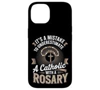 It's A Mistake To Underestimate A Catholic With A Rosary Case for iPhone 14