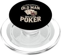 It's A Mistake To Underestimate An Old Man Who Plays Poker PopSockets PopGrip for MagSafe