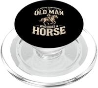 It's A Mistake To Underestimate An Old Man Who Rides A Horse PopSockets PopGrip for MagSafe