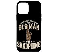It's A Mistake To Underestimate An Old Man With A Saxophone Case for iPhone 12 mini