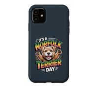 It's a Norfolk Terrier day Cartoon Pet Dog Puppy Small Breed Case for iPhone 11