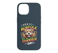 It's a Norfolk Terrier day Cartoon Pet Dog Puppy Small Breed Case for iPhone 14