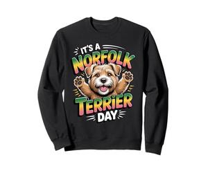 It's a Norfolk Terrier day Cartoon Pet Dog Puppy Small Breed Sweatshirt
