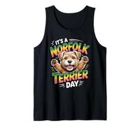 It's a Norfolk Terrier Day Cartoon Pet Dog Puppy Small Breed Tank Top
