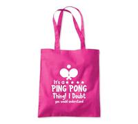 It's a Ping Pong Thing Funny Tote Shopping Bag 10 Litres Capacity 42 x 38cm