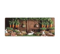 It'S A Rabbit And A Carrot Mouse Pad In Big Extended Non-Slip Rubber Base Mousepad With Stitched Edges Gaming Pc Desktop Large Mouse Pad 11.8x31.5