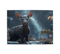 It'S A Rainy Day For Little Deer Wooden Puzzle 500 Piece Jigsaw Puzzle for Adults Challenging Puzzle for Game Size 15"x20.4"