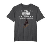 It's a Raven Thing Funny Quote Bird Ravens T-Shirt, Men's Big and Tall, Dark Heather Grey, 6X Tall