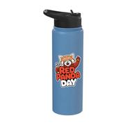 It's a Red Panda Day Design | Red Panda Stainless Steel Insulated Water Bottle