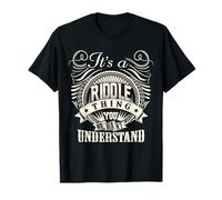 It's A RIDDLE Thing You Wouldn't Understand RIDDLE Family T-Shirt
