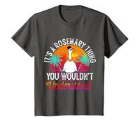 It's A Rosemary Thing You Wouldn't Understand Funny Rosemary T-Shirt, Youth, Asphalt Grey, X-Small