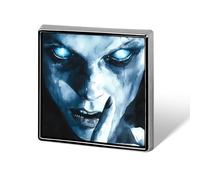 It's A Secret Square Brooch Pins Metal Badge Lapel Pin Jacket Hat Bag Accessories Decoration