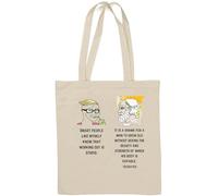 It's a shame for a man inspirational quote meme Natural Cotton Tote Bag White