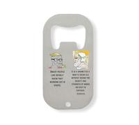 It's a Shame for a Man Inspirational Quote Meme Stainless Steel Bottle Opener Silver