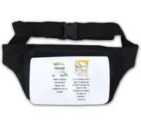 It's a Shame for a Man Inspirational Quote Meme Waist Bag Fanny Pack White