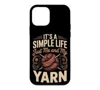 It's a Simple Life Just Me and My Yarn Knitting Knitter Case for iPhone 12 mini