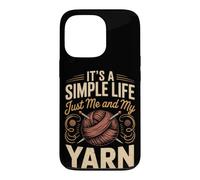 It's a Simple Life Just Me and My Yarn Knitting Knitter Case for iPhone 13 Pro