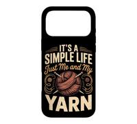 It's a Simple Life Just Me and My Yarn Knitting Knitter Case for iPhone 17 Pro Max