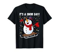 It's A Snow Day! Build A Winter Snowman This Christmas T-Shirt