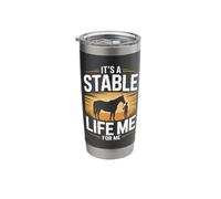 Its A Stable Life Me for Me Equestrian Horse Barn Stainless Steel Insulated Tumbler