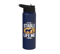 Its A Stable Life Me for Me Equestrian Horse Barn Stainless Steel Insulated Water Bottle