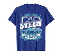 It's A Steen Thing You Wouldn't Understand Name Vintage T-Shirt, Men, Royal Blue, Small