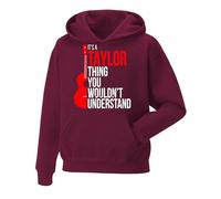It's a Taylor Thing You Wouldn't Understand Hoodies - Retro Groovy Hoodie Long Sleeve Sweatshirt Casual Pullover Top for Uk Mens/Women/Kids Hip Hop Casual Streetwear for Fans, Birthday Christmas