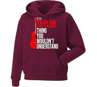 It's a Taylor Thing You Wouldn't Understand Hoodies - Retro Groovy Hoodie Long Sleeve Sweatshirt Casual Pullover Unisex Tops for Uk Mens/Women/Kids Hip Hop Streetwear for Fans, Birthday Christmas