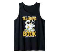It's A Tea-Rrific Book Adventure Owl Lover Bookworm Reading Tank Top