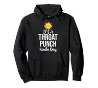 Its a Throat Punch Kinda Day Funny Farewell Coworker Leaving Pullover Hoodie