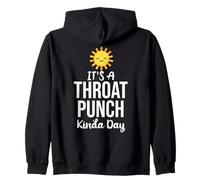 Its a Throat Punch Kinda Day Funny Farewell Coworker Leaving Zip Hoodie