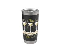 It's A 'Tini Bit Past About Bam Time Martini Mahjong Dirty Stainless Steel Insulated Tumbler