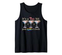 It's A Tini Bit Past Gay O'Clock Celebrate Martini Time Tank Top
