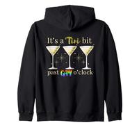 It's A Tini Bit Past Gay O'Clock Dirty Martini Time Zip Hoodie