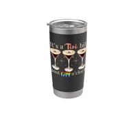 It's A Tini Bit Past Gay O'Clock Espresso Martini Time Stainless Steel Insulated Tumbler