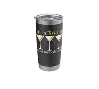 It's A Tini Bit Past My Bedtime Dirty Martini Pajama Tee Stainless Steel Insulated Tumbler