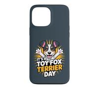 It's a Toy Fox Terrier day Cartoon Amertoy Pet Dog Breed Case for iPhone 13 Pro Max