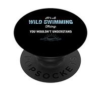 It's A Wild Swimming Thing Cold Water Extreme Outdoors Ice PopSockets Swappable PopGrip