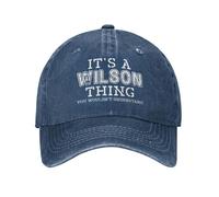 It's A Wilsons Thing You Wouldnt Understand Hat for Men Dad Hats with Design Caps, Navy Blue, One size