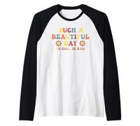 It's a Wonderful Day to calll in Sick Sarcasm Fun Sarcastic Raglan Baseball Tee