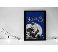It's a Wonderful Life 1946 Movie Poster Print, Framed Print, Ready To Hang Canvas, Wall Art, Home Decor Various Sizes