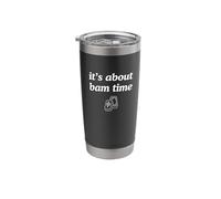 It's About Bam Time Funny Mahjong Board Game Joke Novelty Stainless Steel Insulated Tumbler